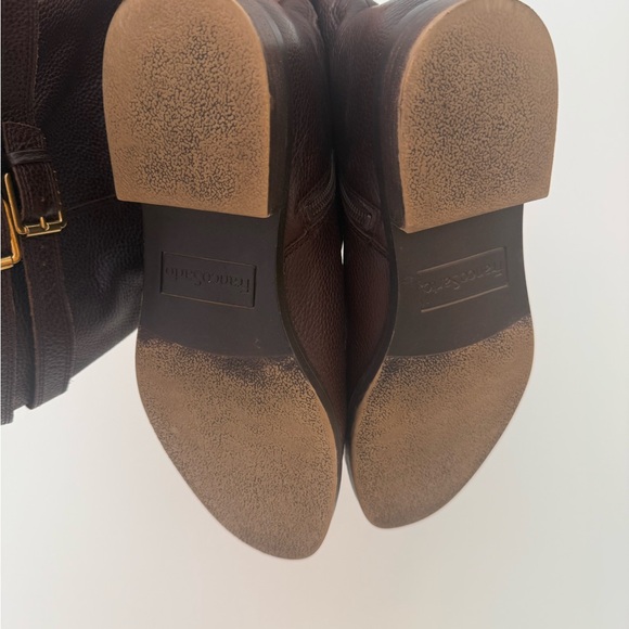 Like New! Franco Sarto Brown Leather Knee-High Boots wide calf - Picture 9 of 9